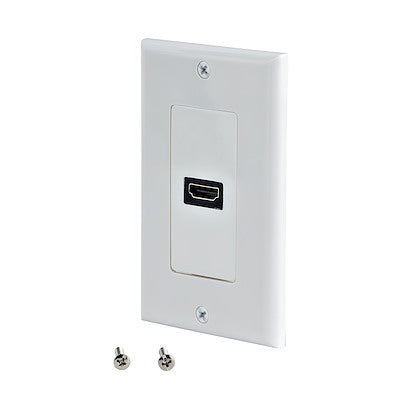 Placa De Pared Hdmi De Una Entrada Hembra - Color Blanco - Hdmiplate - Startech.Com Modelo Hdmiplate