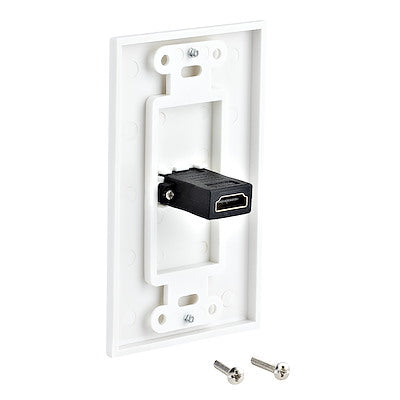 Placa De Pared Hdmi De Una Entrada Hembra - Color Blanco - Hdmiplate - Startech.Com Modelo Hdmiplate