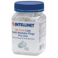 Plug Intellinet Rj45 Cat 6 Utp Multifilar Pro 90 Pzas 50 Micras 790611