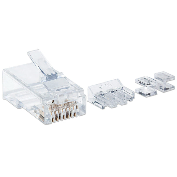 Plug Intellinet Rj45 Cat6a Multifilar Utp 80 Piezas 15micras 790673