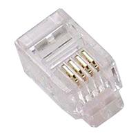 Plug Rj11  Brobotix 4 Hilos Bolsa Con 100 Piezas