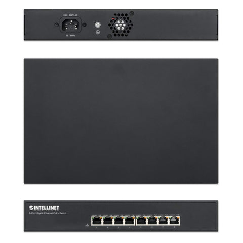 Poe Switch Intellinet Gb 8 Ptos 30w-Puerto, 140w Escritorio/Rack 560641