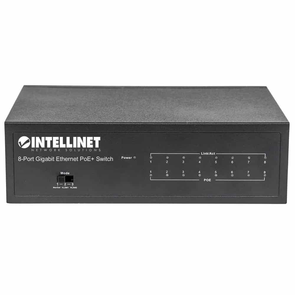 Poe Switch Intellinet Gb 8 Puertos 30w-Puertos, 60w Escritorio 561204