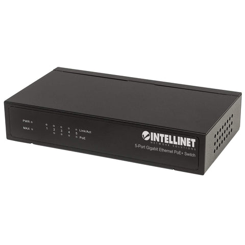 Poe Switch Intellinet Gigabit 5 Ptos 30w-Puerto, 60w Escritorio 561228