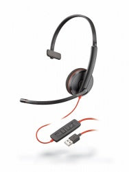 Poly Diadema Black Wire C3210 Usb-A Monaural Negra(209744-101)