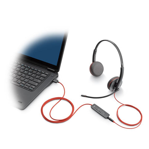 Poly Diadema Blackwire C3220 Usb-A Binaural Negra (209745-101)