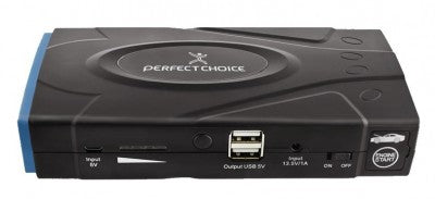 Power Bank 12 000 Mah Con Arrancador De Carro Perfect Choice Negro