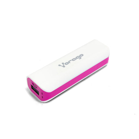 Power Bank Vorago Au-107 2600 Mah Blanco Con Rosa