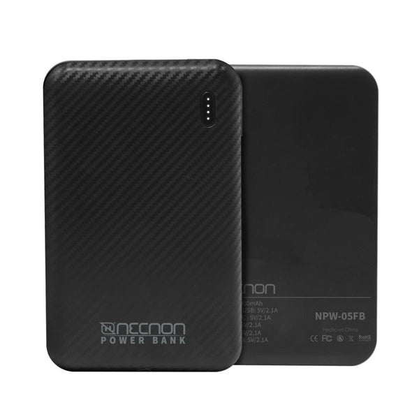 Powerbank Necnon Npw-05Fb 5000Mah Tipo c Negro Nbpb0501Fb