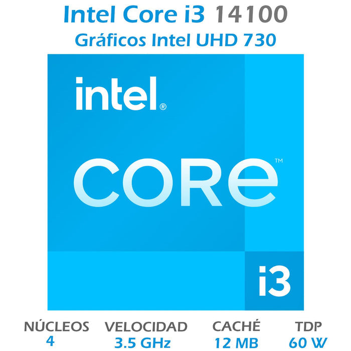 Procesador Intel Core I3 14100 Soc1700 14Th Gen Bx8071514100