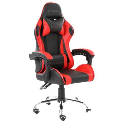 Silla Gamer Nextep Falkor Ne-461R Ergonómica Color Negro-Rojo