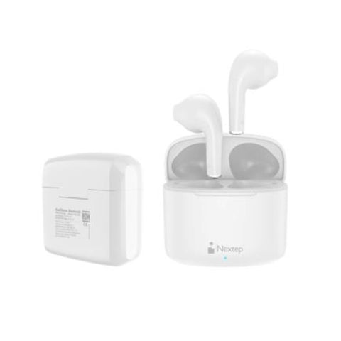 Audífonos Buds Nextep Bluetooth Control Tactil Waterproof Ipx4 Ne-428B Color Blanco