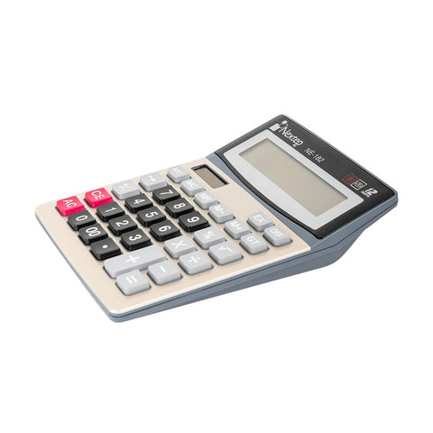 Calculadora Nextep, 12 Digitos, Escritorio Bateria Solar, Incluye Bateria Aa, Medida 19Cm X 15Cm Ne-182