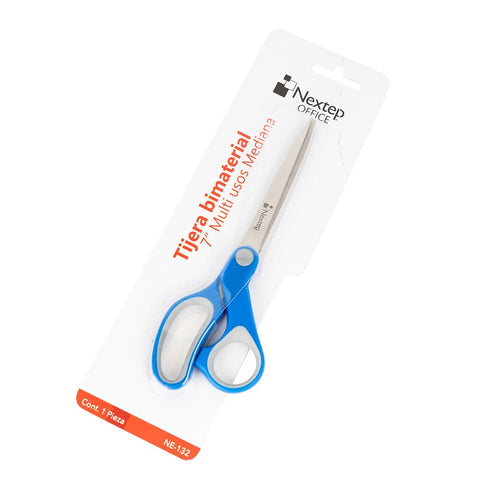 Tijera Mango Bimaterial Nextep 7"" Mediana, Ne-132