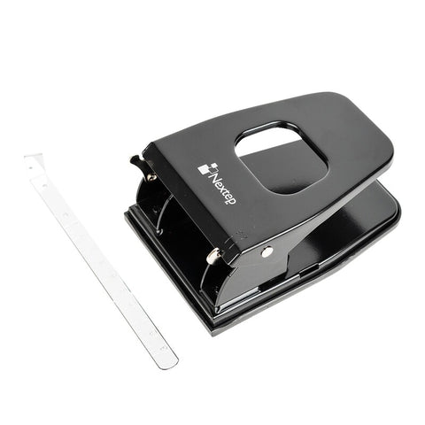 Perforadora Nextep Con 2 Orificios (7/8 Cm Capacidad 25 Hojas) Negro, Ne-120