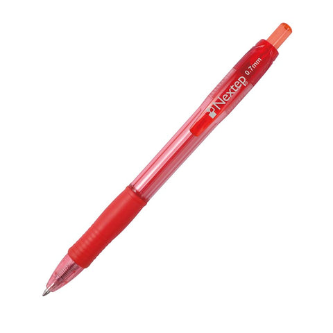 Boligrafo Gel Retractil Nextep Mediano 0.7Mm Color Rojo C/6 Ne-062R