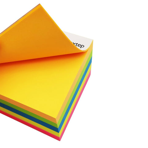 Notas Adhesivas Nextep, 2X2"" Neon (5 Bloques/500 Hojas) Ne-056