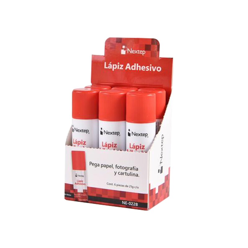 Lapiz Adhesivo Nextep Con 21Gr Caja/6, Ne-022B