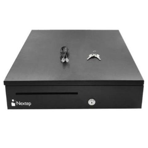 Cajón De Dinero Nextep Ne-515, Negro, Acero, 8 Monedas, 5 Billetes