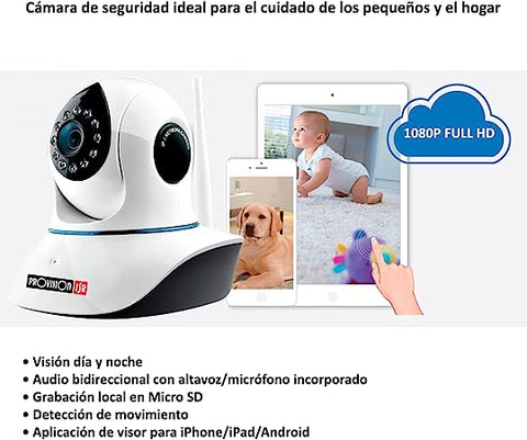 Provision Cam-Wifi 2mp Hd Plug And View Paneo Audio Ir-10m (Pt-838)