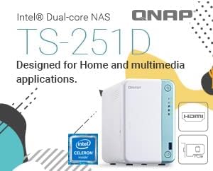 Qnap-Nas 2 Bahiasj4025,Ranura Pcle2.0x4, Cifrado Aes-Ni(Ts-251d-2g-Us)