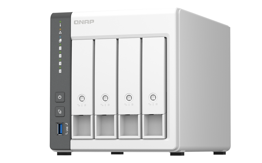 Qnap Nas 4 Bahias Para Respaldo,  Uso Compartido De Datos  (Ts-433-4G-Us)