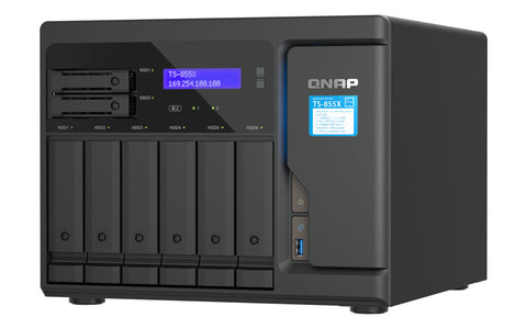 Qnap- Nas 8 Bahias Torre Intel Atom C5125 8 Gb Ram (Ts-855X-8G-Us)