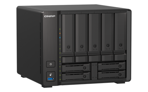 Qnap-Nas 9bahias,Ssdnvmeu.2yconectividad10gbe, 2,5gbe (Ts-H973ax-8g-Us)