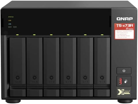 Qnap Nas De Escritorio 6 Bahias Amd Ryzen V1000 Series(Ts-673a-8g-Us)