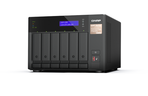 Qnap-Nvr 6 Bahias 8canales Vms Integrado Vigilancia Iphdmi(Qvp-63b-Us)