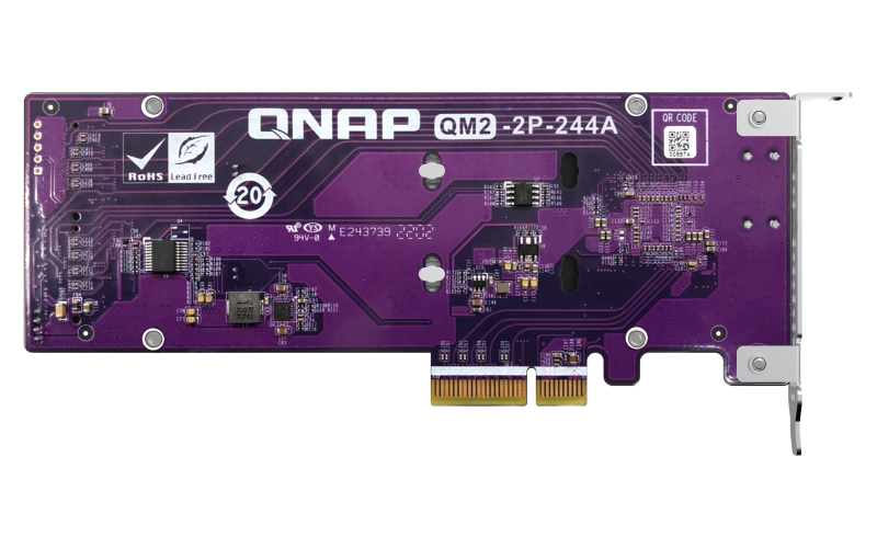 Qnap Tarjeta De Expansion Ssd Pcle M.2 22110, 2280 (Pcle Gen2 X4)