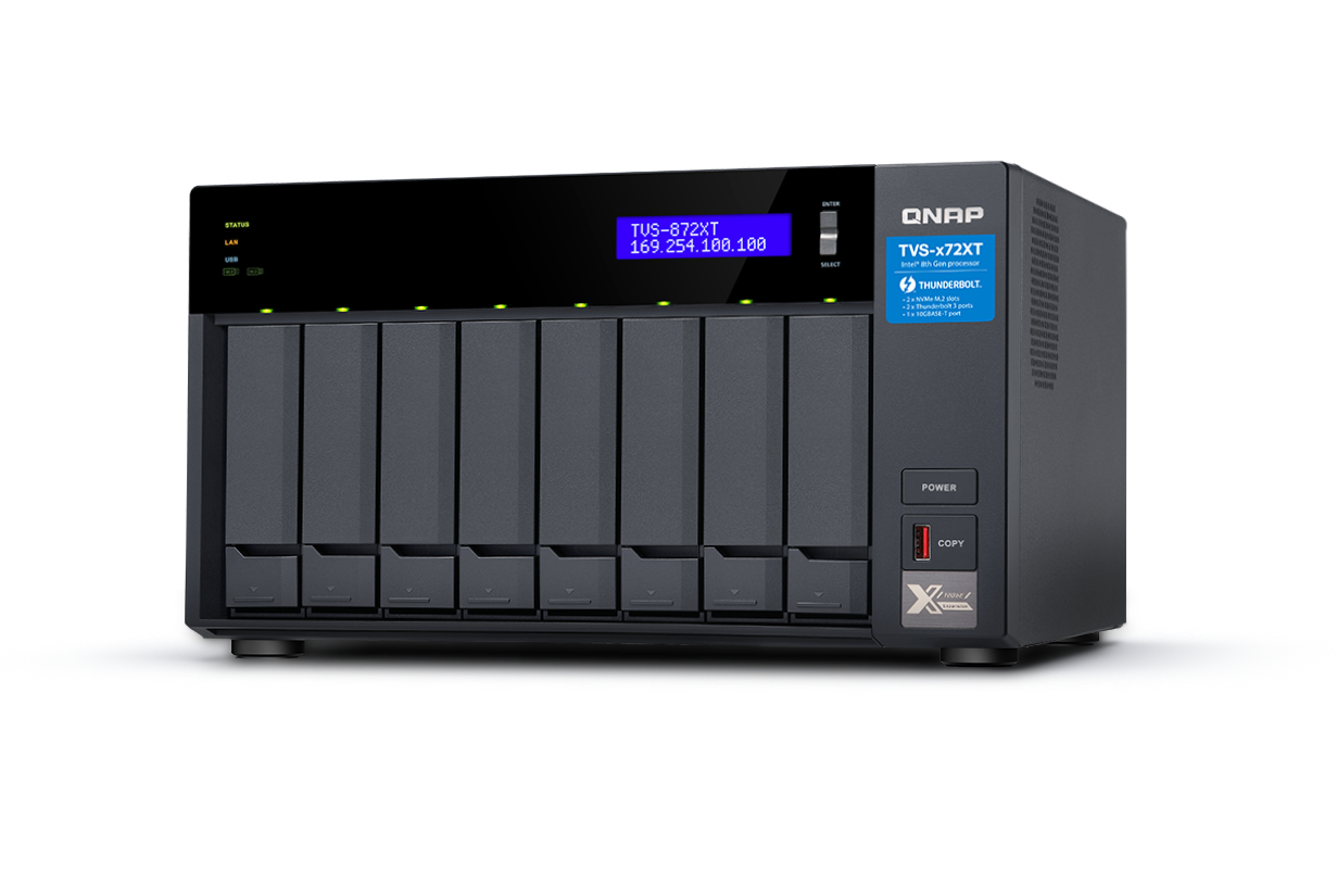 Qnap Thunderbolt 3 Ultra Alta Velocidad De 8 Bahias(Tvs-872xt-I5-16g-Us)