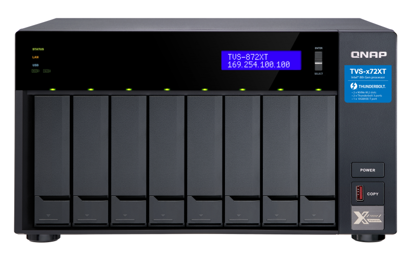 Qnap Thunderbolt 3 Ultra Alta Velocidad De 8 Bahias(Tvs-872xt-I5-16g-Us)