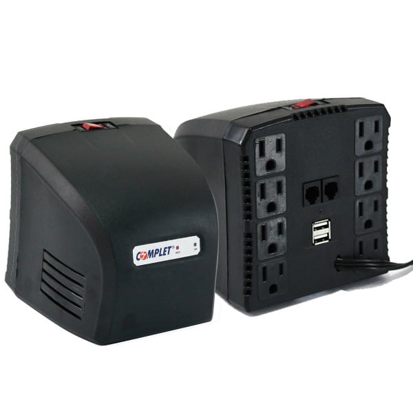 Regulador Complet Erv-6-002 Rplus Usb T 1300va, 650w, 8 Contactos, 2usb, Computo