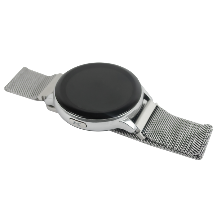 Reloj Inteligente Silver Watch Redondo 2 Correas Metal + Silicon Perfect Choice