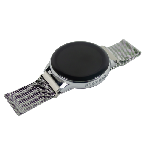 Reloj Inteligente Silver Watch Redondo 2 Correas Metal + Silicon Perfect Choice