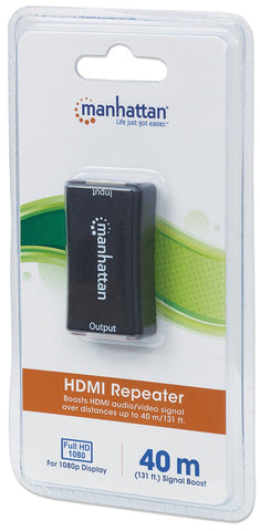 Repetidor De Señal Hdmi Manhattan Regenera Video 40 Metros 1080p 207447