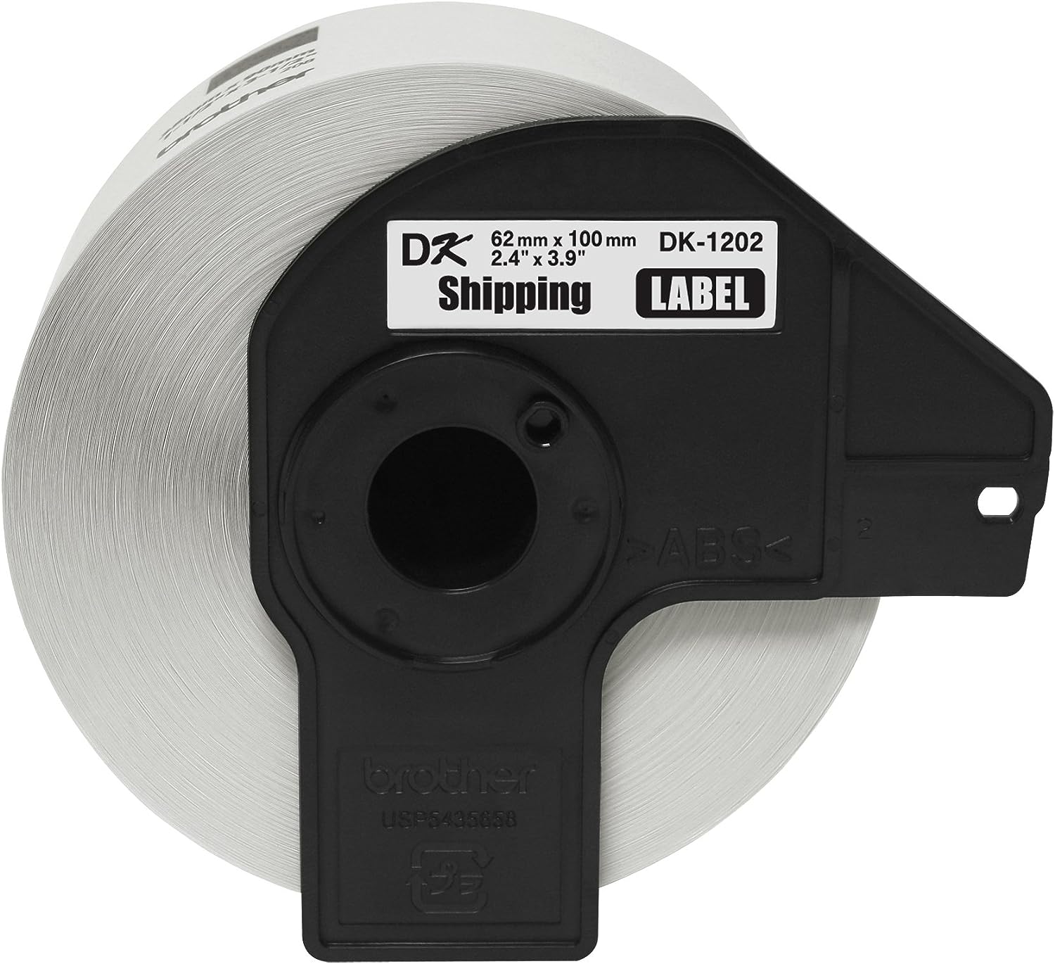 Rollo De Etiqueta Brother Dk1202 Pre-Cortada 2.4" X 3.9" (62mm X 100 M) Dk-1202