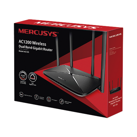 Router Gb Inalambrico Doble Banda Ac1200 3 Puertos Lan 2.4y5ghz - Ac12g
