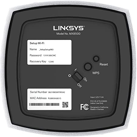 Router Linksys Atlas Max Wifi 6e Tri-Band Mesh Ax8400 3pk (Mx8503)