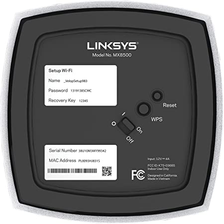 Router Linksys Atlas Max Wifi 6e Tri-Band Sistema Mesh 1 Nodo (Mx8501)