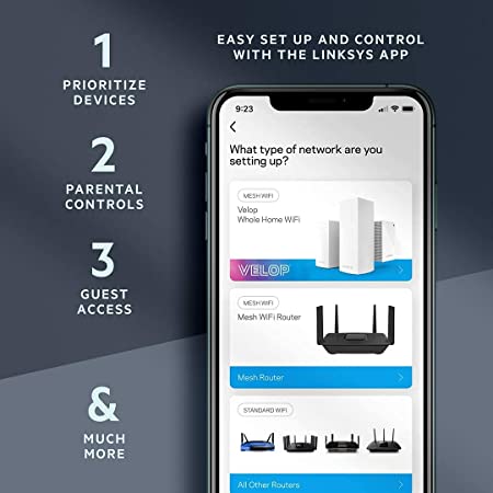 Router Linksys Easy Mesh Dual-Band Ax3200 Wifi 6 (E8450)