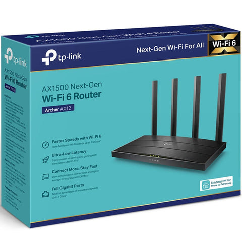 Router Tp-Link Ax12 Wi-Fi 6 / Archer Ax12