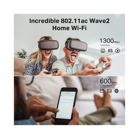 Router Wi-Fi Tp-Link 4 Ant Ac1900 Mumimo Dual Banda - Archer C80