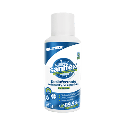 Sanitizante Desinfectante De Superficies Silimex Sanifex Spray 170 Ml