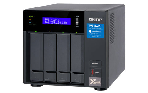 Servidor Nas Qnap Thunderbolt3 Ultra Alta Velocidad 4 Bahias(Tvs-472Xt-I3-4G-Us)