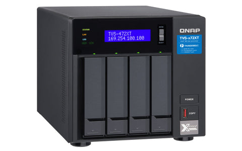 Servidor Nas Qnap Thunderbolt3 Ultra Alta Velocidad 4 Bahias(Tvs-472Xt-I3-4G-Us)