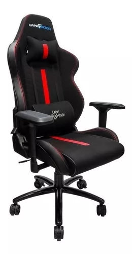 Silla Game Factor Tela Reclinable 4d, Metal Negro/Rojo Cgc601-Rd