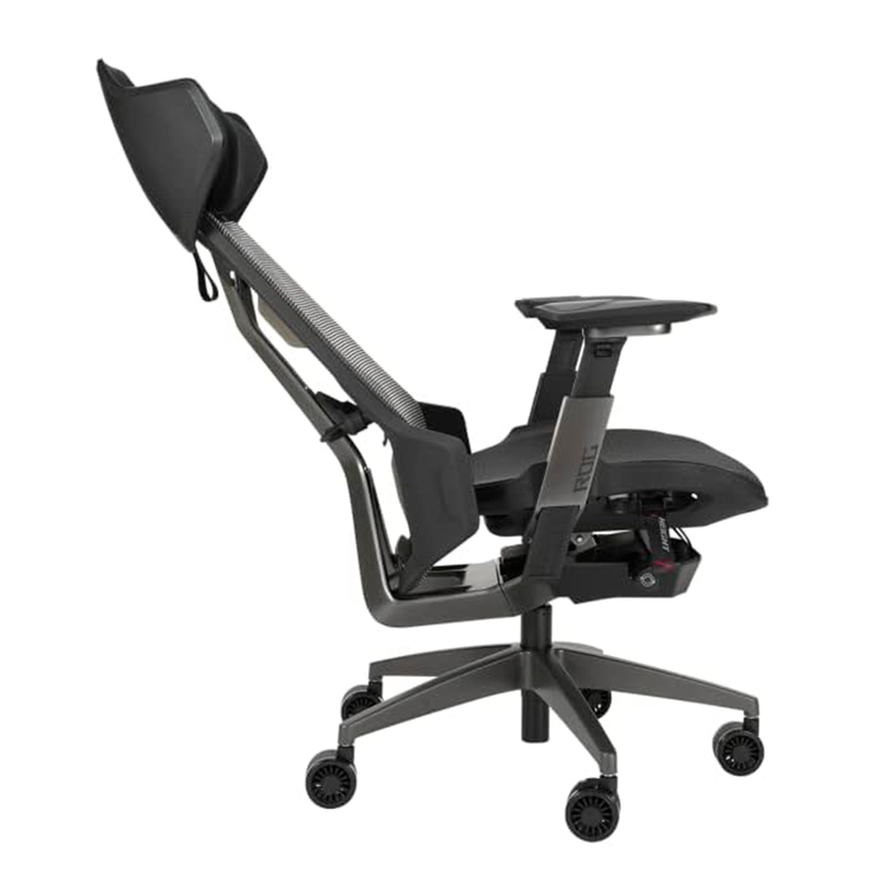 Silla Gamer Asus Sl400 Rog Destrier, Inclinación Ajustable, Soporte Lumbar Y De Cuello, Reposabrazos 3d, Color Negro