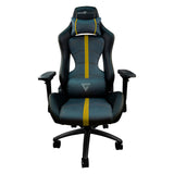 Silla Gamer GameFactor CGC650, Negro con Amarillo, Reclinable, 4D, 150Kg - CGC650-YE